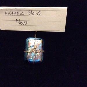 Dichroic Glass Pendant, new